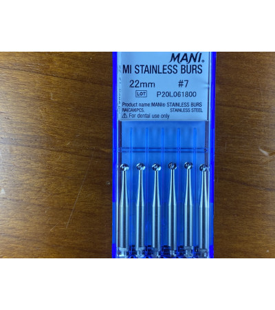 MI Stainless Burs N7 22MM