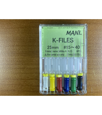 K Files N15-40 25MM 