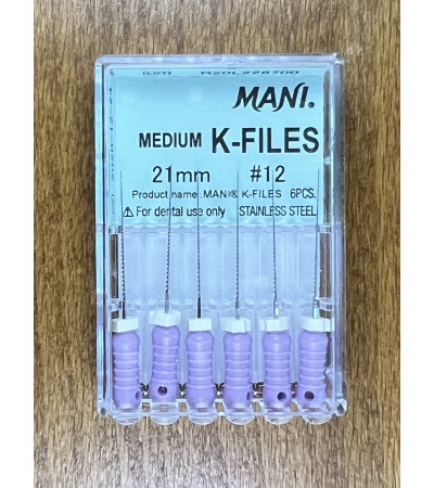 Medium K Files N12 21MM 