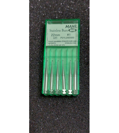 Hard Stainless Burs N1 22MM 