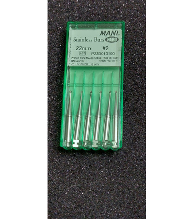 Hard Stainless Burs N2 22MM 