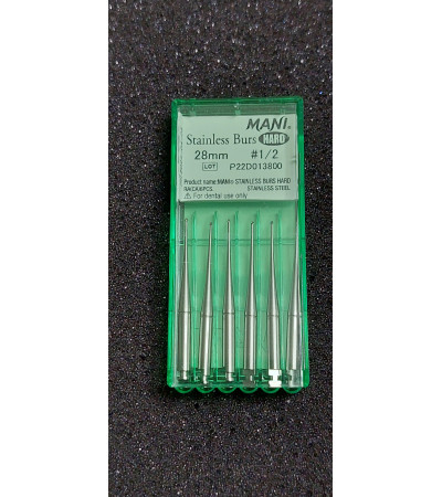 Hard Stainless Burs N1-2 28MM