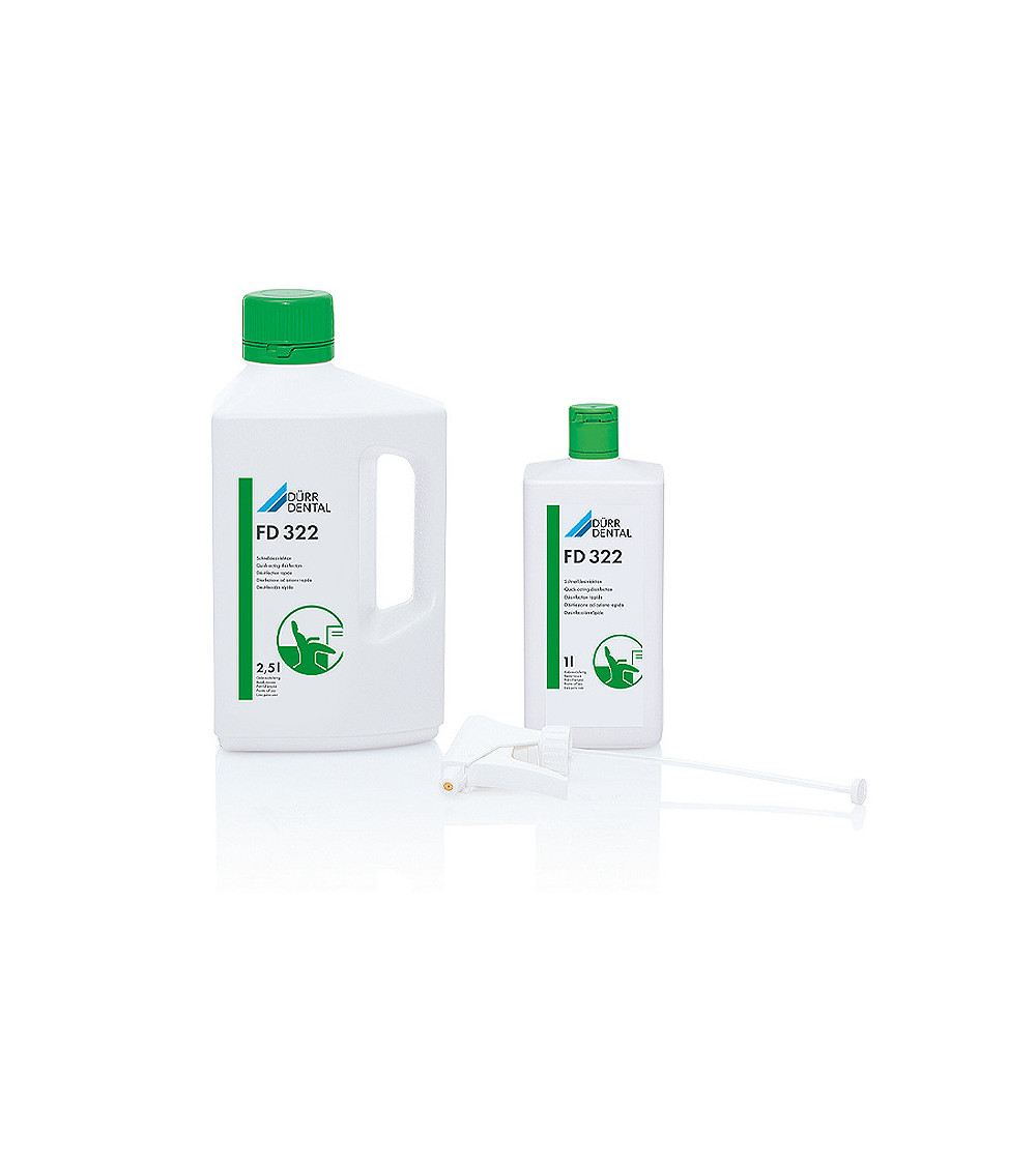 DÜRR DENTAL - FD 322 Бързодействащ дезинфектант за повърхности DÜRR DENTAL - FD 322 Бързодействащ дезинфектант за повърхности