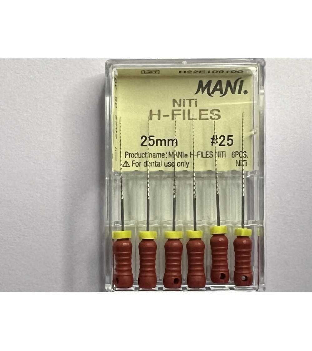 NITI H Files N25 25MM 