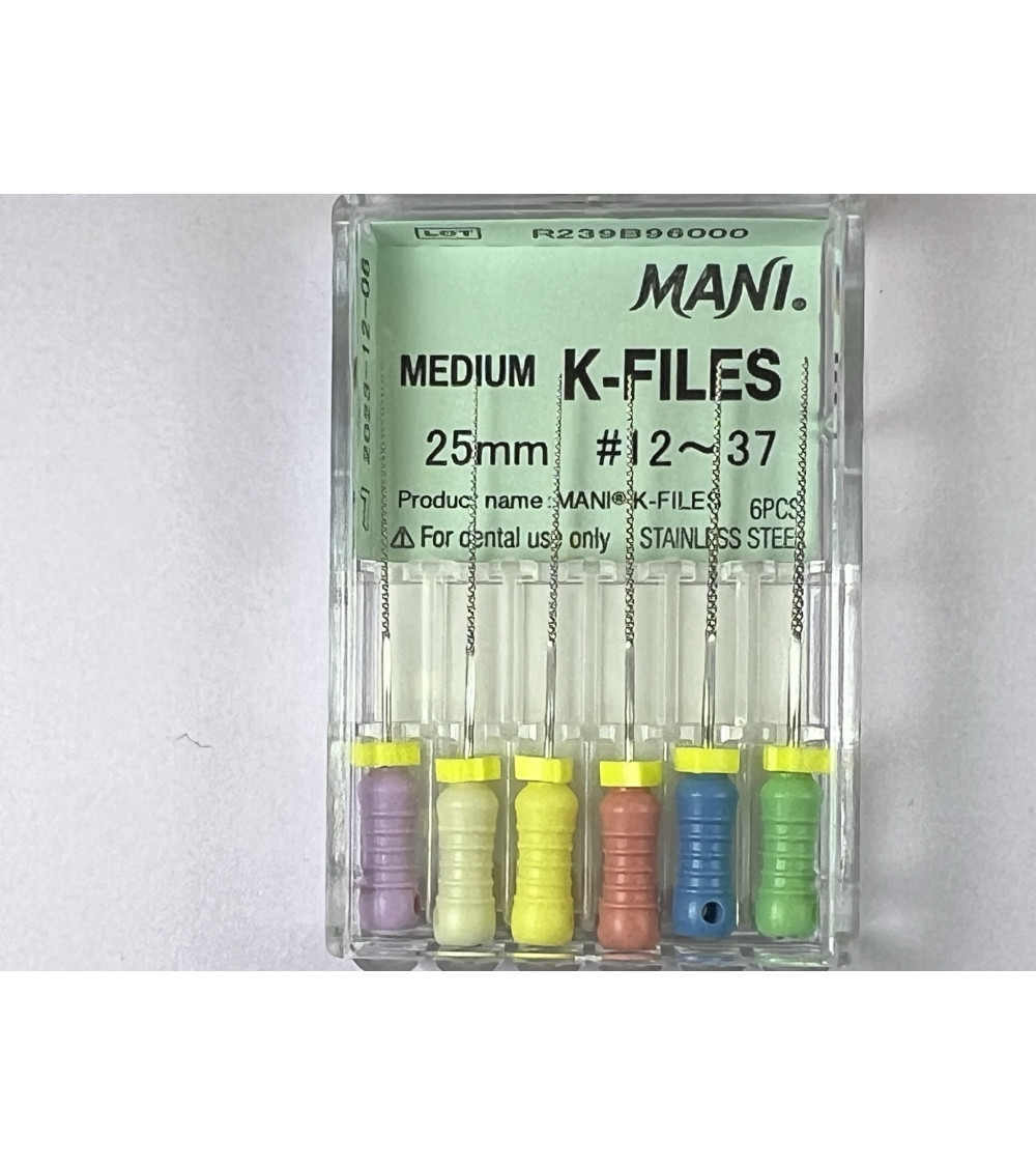 Medium K Files N12-37 25MM 