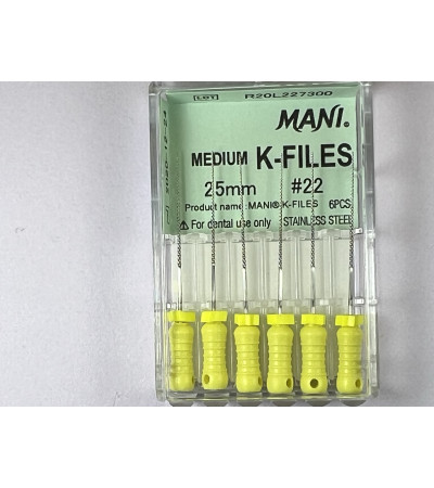 Medium K Files N22 25MM 