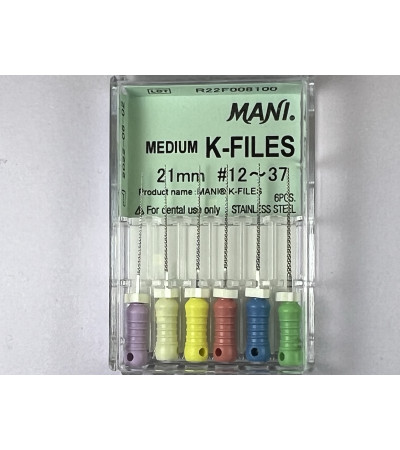 Medium K Files N12-37 21MM 