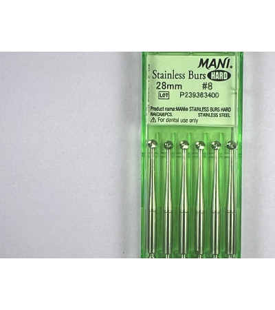 Hard Stainless Burs N8 28MM