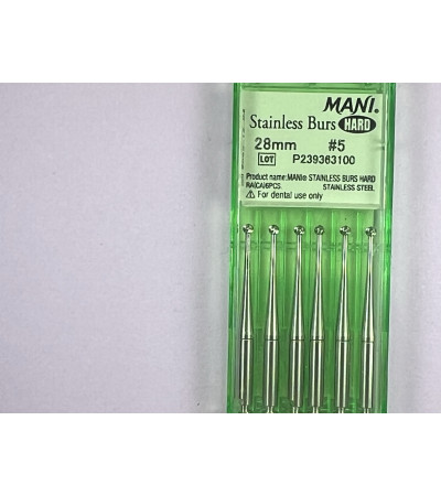 Hard Stainless Burs N5 28MM