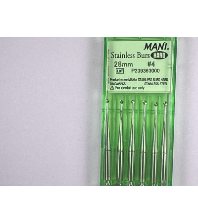 Hard Stainless Burs N4 28MM