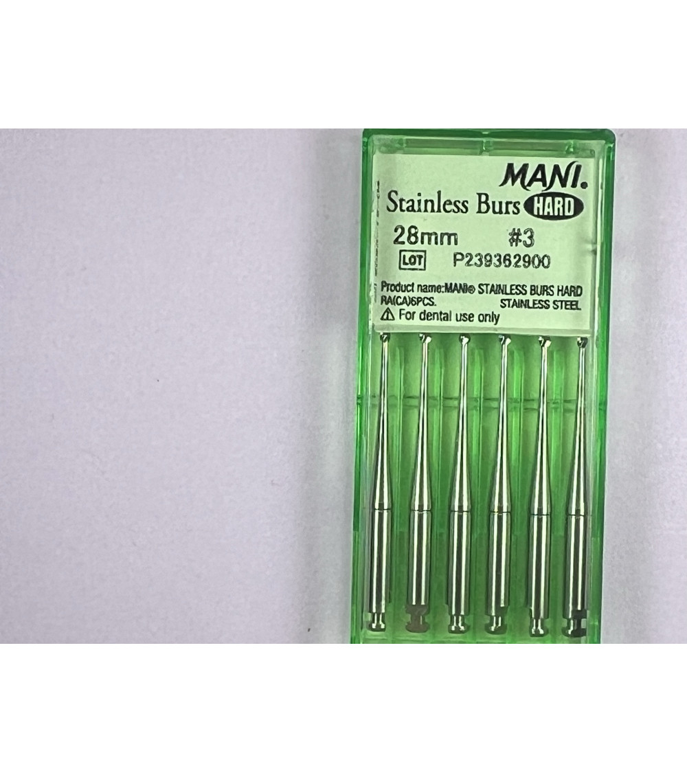 Hard Stainless Burs N3 28MM