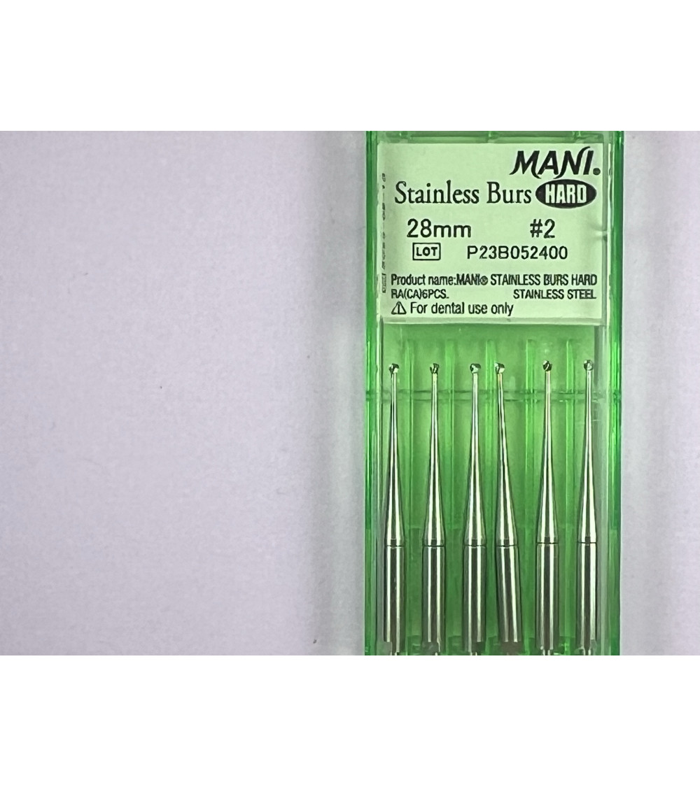 Hard Stainless Burs N2 28MM