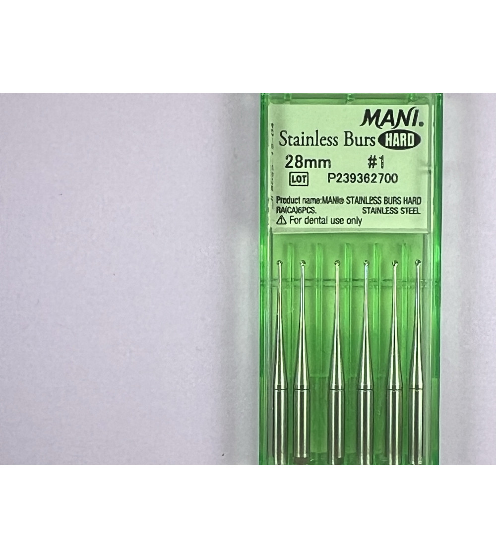 Hard Stainless Burs N1 28MM