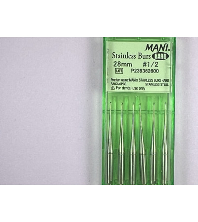 Hard Stainless Burs N1-2 28MM