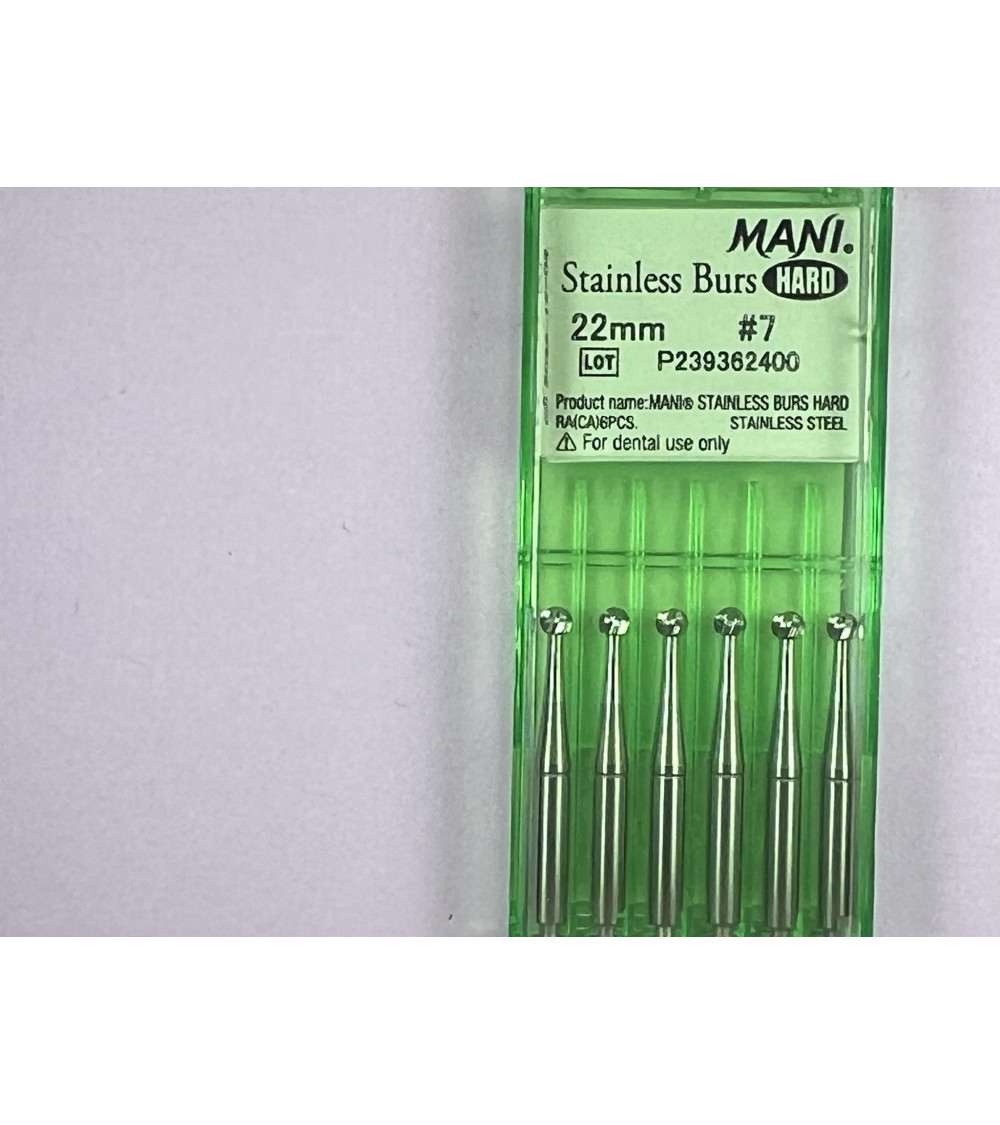 Hard Stainless Burs N7 22MM