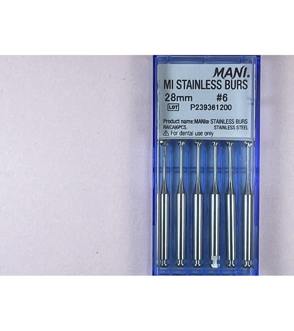 MI Stainless Burs N6 28MM MI Stainless Burs N6 28MM