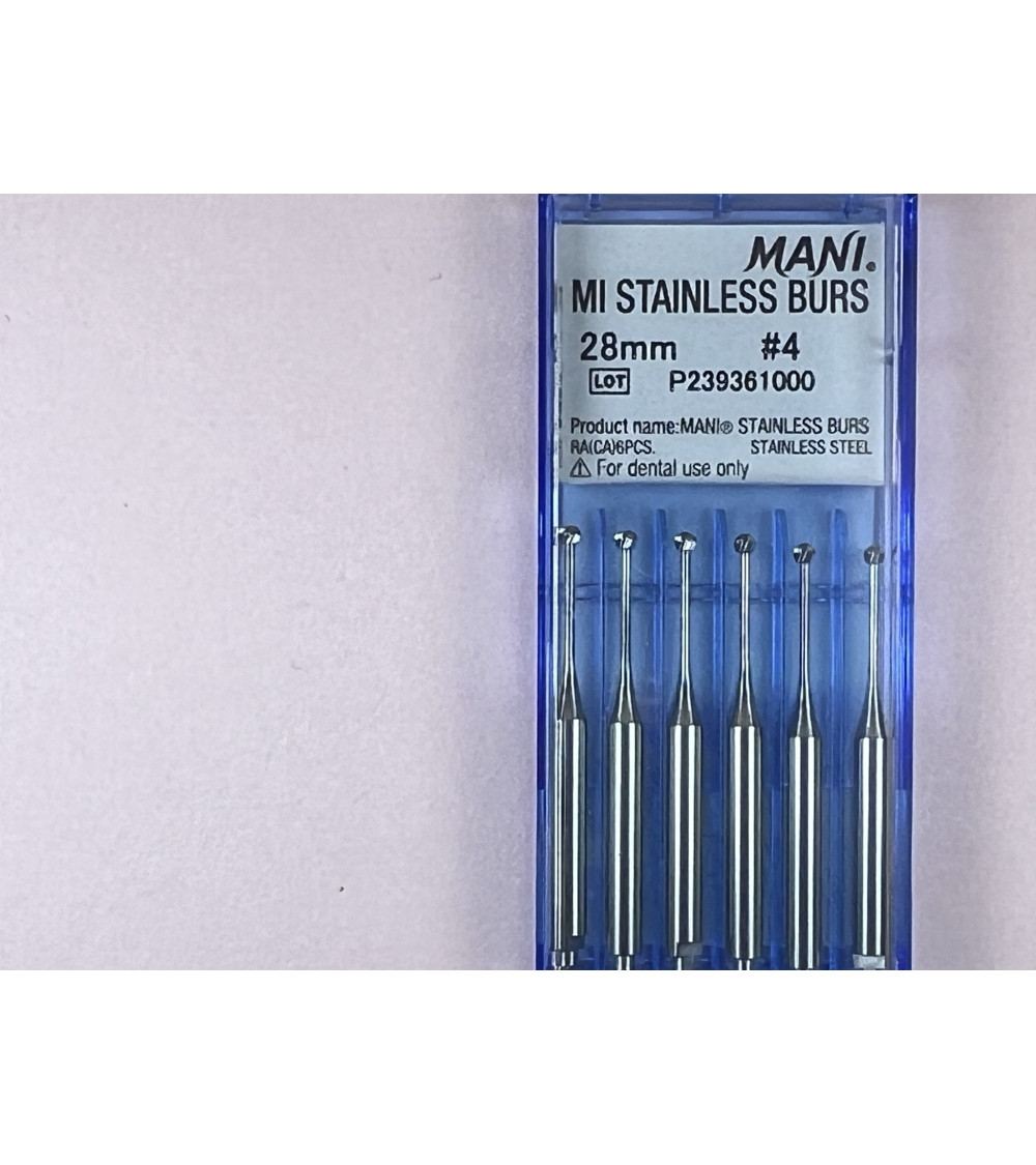 MI Stainless Burs N4 28MM MI Stainless Burs N4 28MM