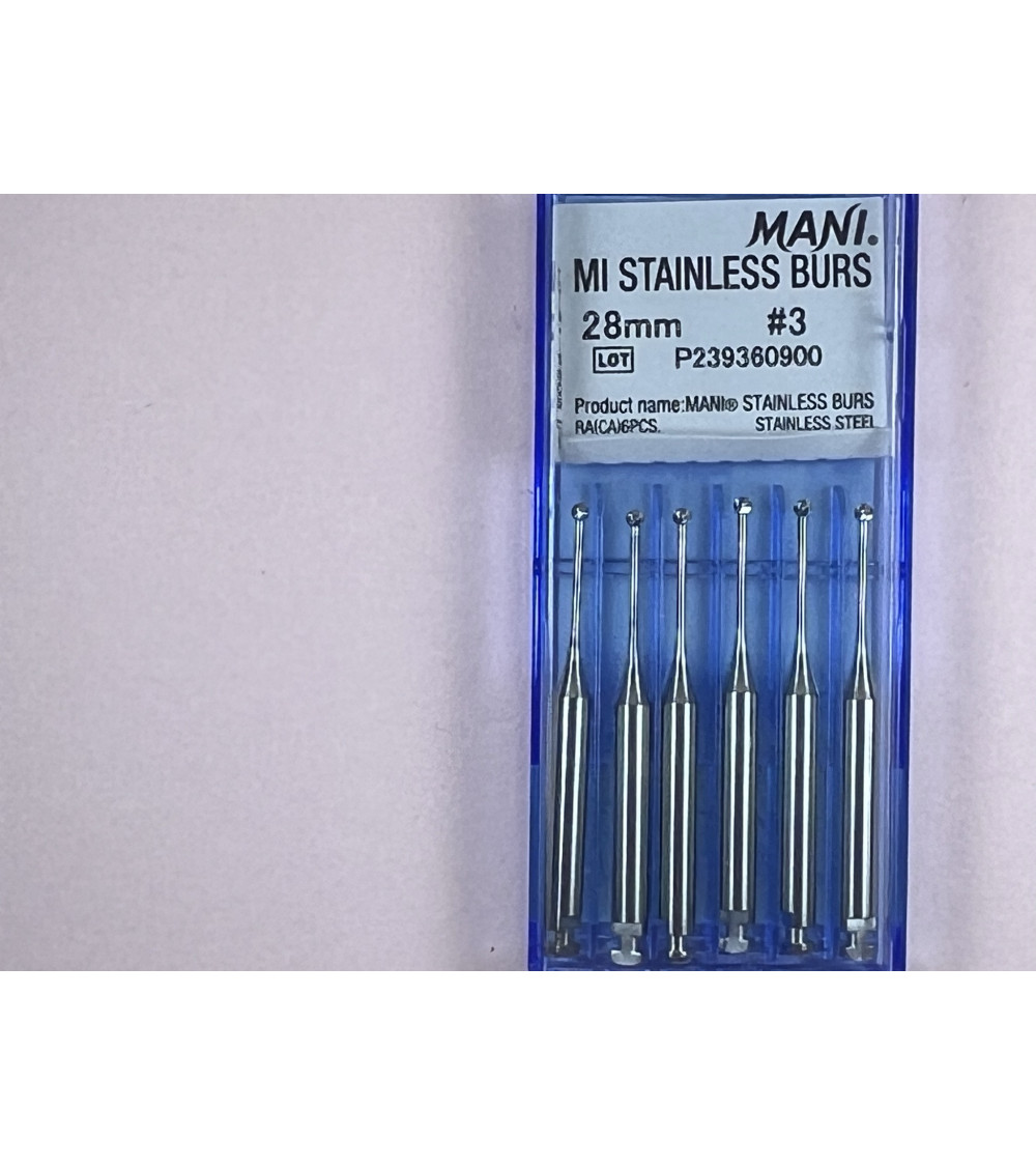 MI Stainless Burs N3 28MM MI Stainless Burs N3 28MM