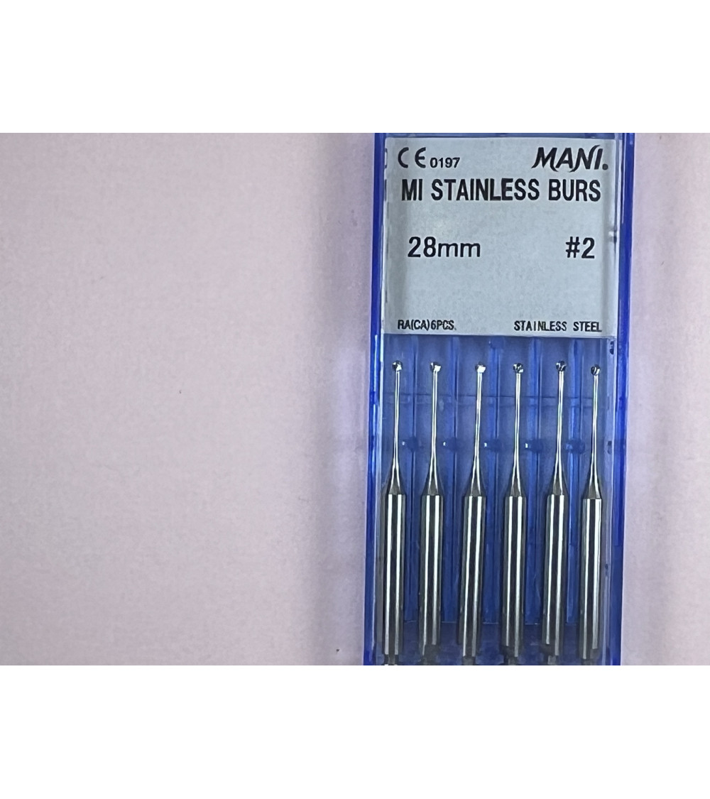 MI Stainless Burs N2 28MM MI Stainless Burs N2 28MM