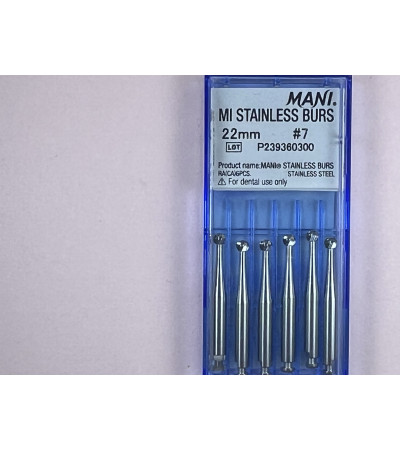 MI Stainless Burs N7 22MM