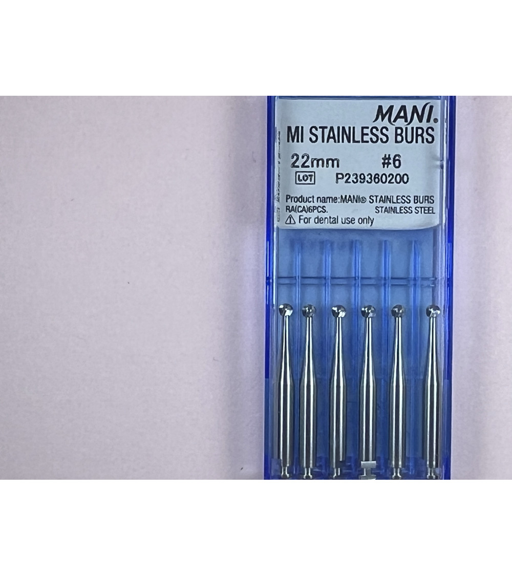 MI Stainless Burs N6 22MM MI Stainless Burs N6 22MM