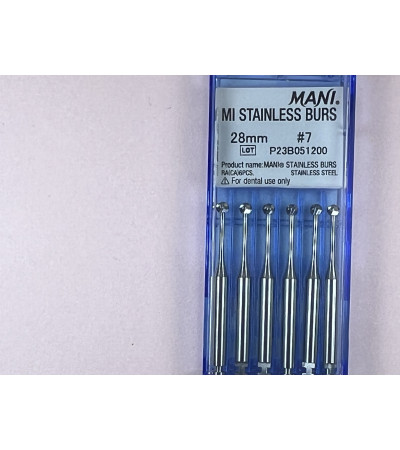 MI Stainless Burs N7 28MM