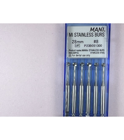 MI Stainless Burs N8 28MM