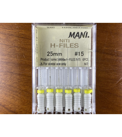 NITI H Files N15 25MM 